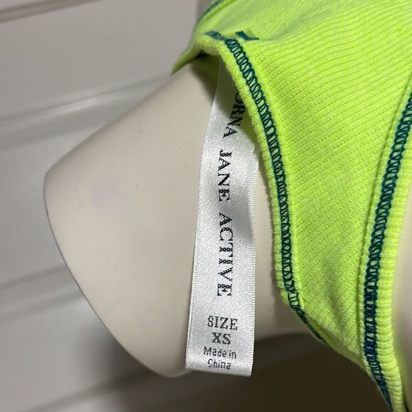 Lorna Jane neon green and blue racerback tank size xs - Picture 5 of 5